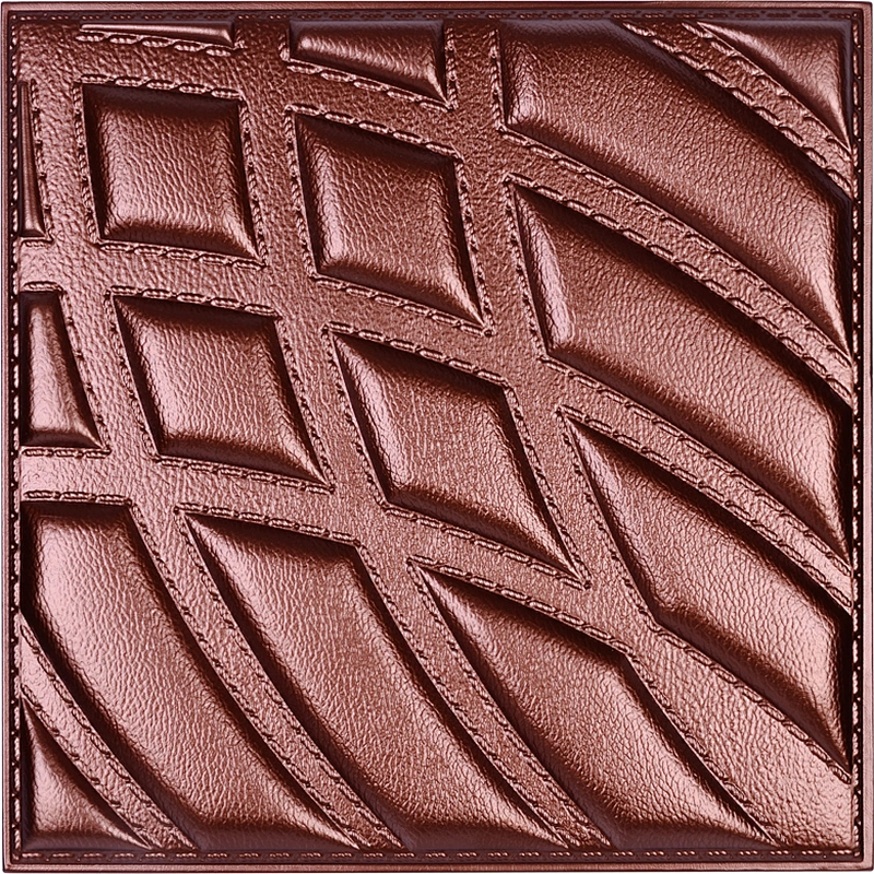 Leather Sofa Pattern Embossed 3D Wall Decorative Panel For Inner Decor background and ceiling panel