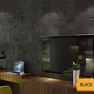 cheap price art brick wall flower brick stone foam 3d wall sticker wall panel paper
