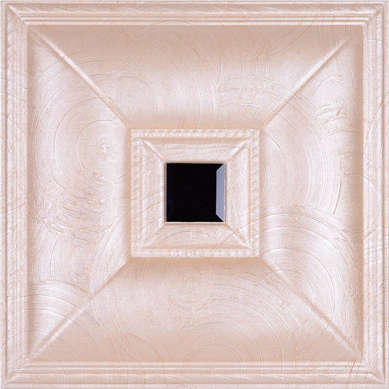 pvc down acoustic ceiling design 3D Leather Tile