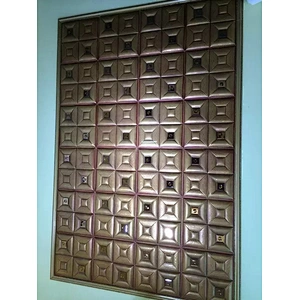 TV background home decor faux leather wall art panels 3d pvc wall panel