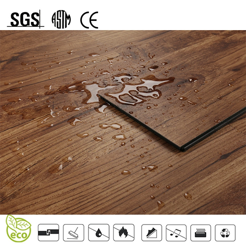 Click System Comfortable PVC Vinyl Flooring with Wood Color