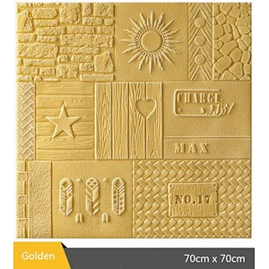 New design on 3D PE foam wall sticker brick for interior decoration