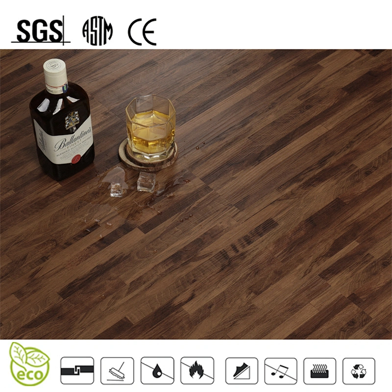 8mm PVC click vinyl flooring with wood color