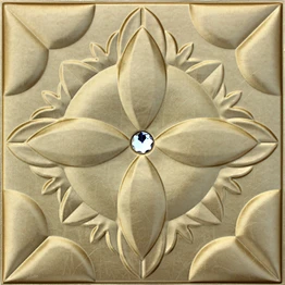 New building material 3D carved leather fire resistant decorative wall panel