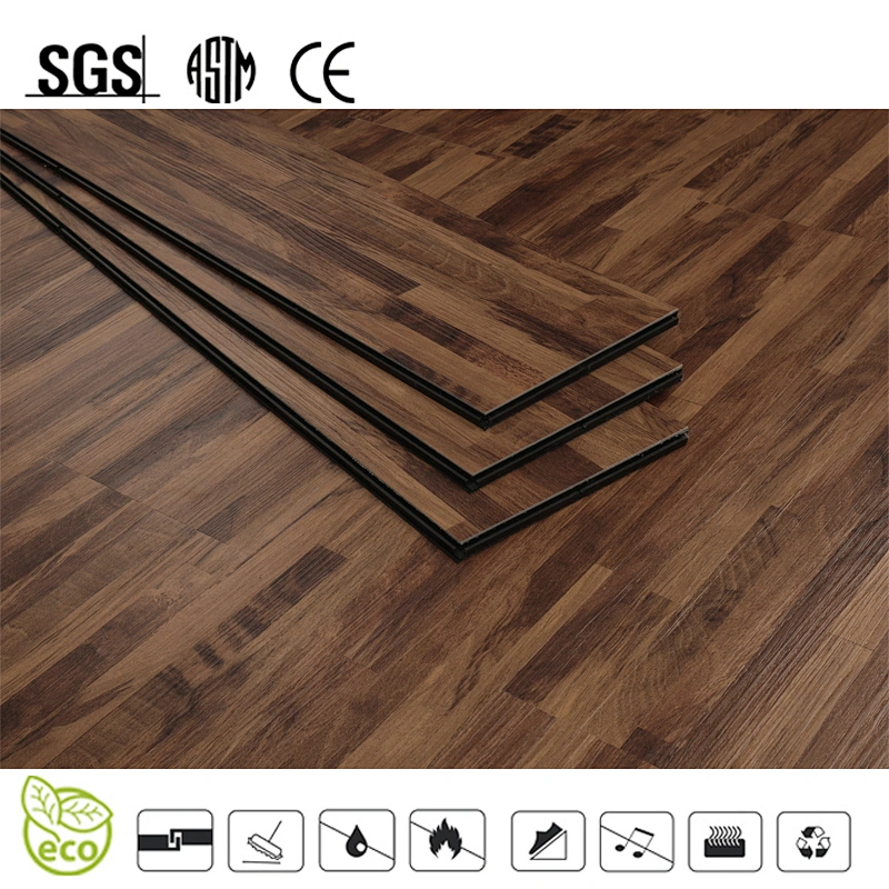8mm PVC click vinyl flooring with wood color