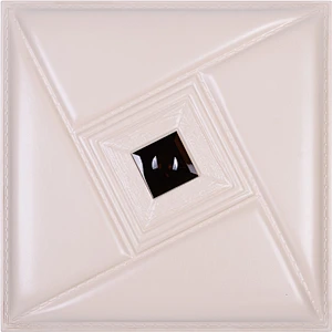 decorative embossed faux leather 3D wall tiles acoustic panels