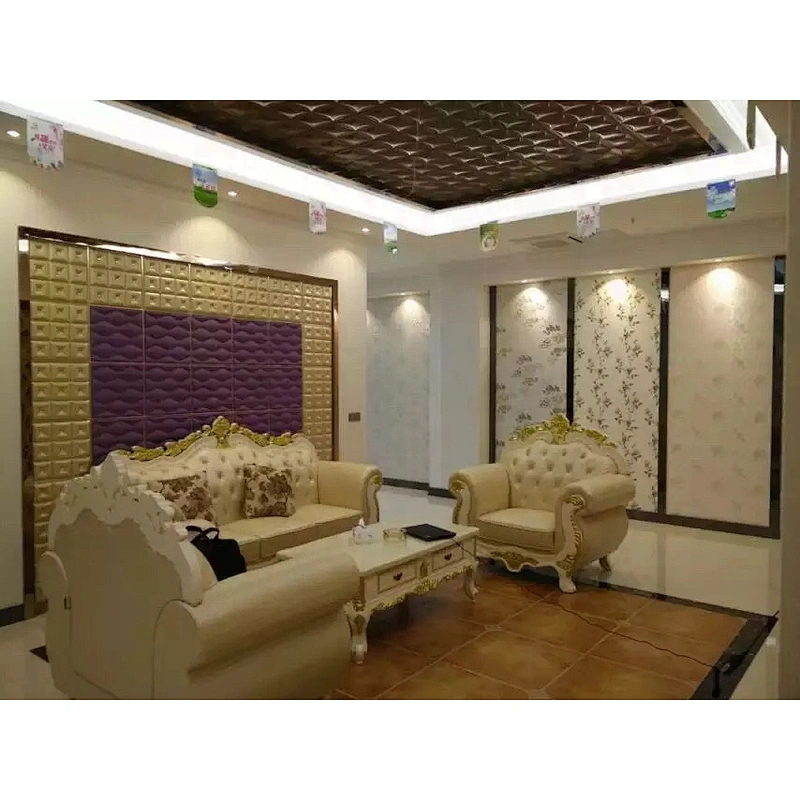 Factory price PU leather decorative wall panel