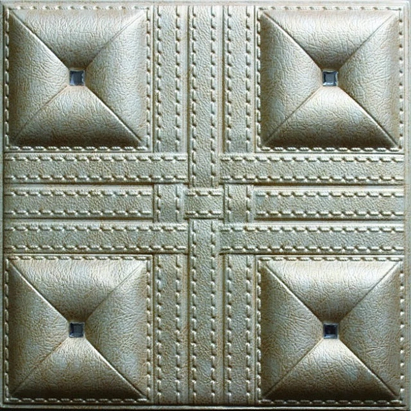 Modern leather carving wall panel