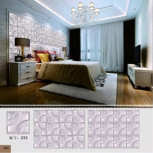 Lightweight pu foam leather ceiling decorative wall panel indoor