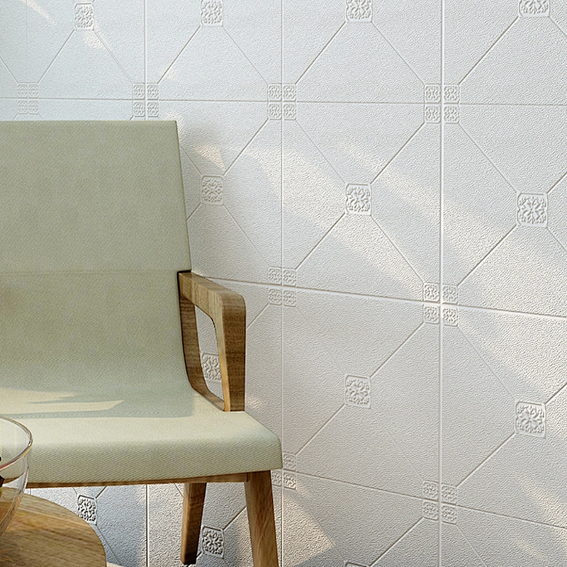 Home decor 3d pe foam wall sticker brick design backed vinyl wallpaper