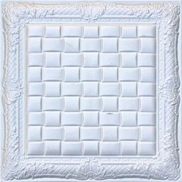 Classical Design Faux Leather Carved 3D Wall Panel For Hotel