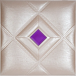 Reliable quality soft luxurious home decoration 3d leather panel for wall diamond