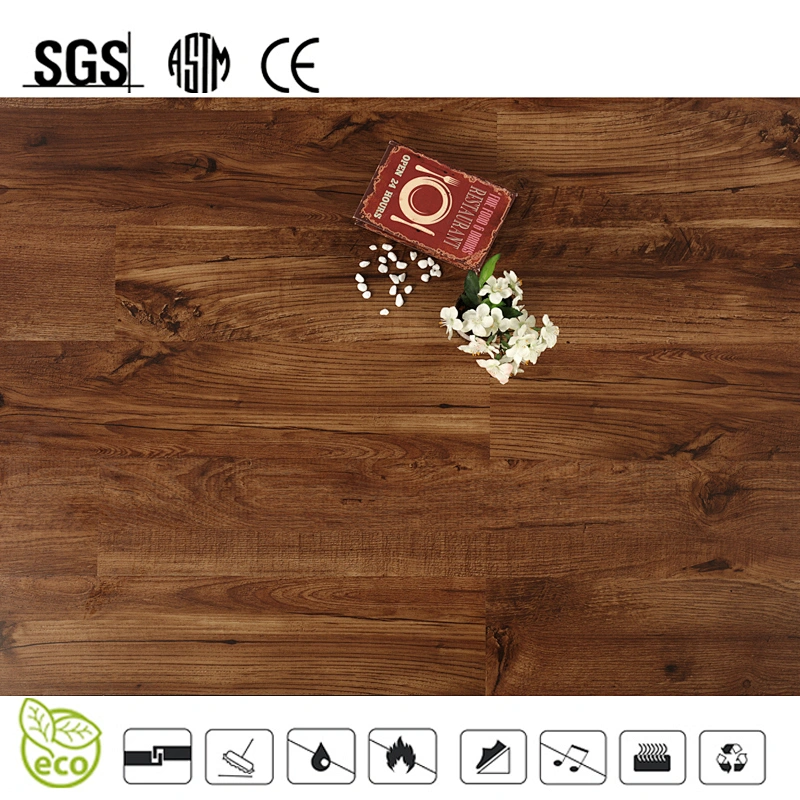 Click System Comfortable PVC Vinyl Flooring with Wood Color