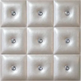 Pu leather 3d background wall decorative panels