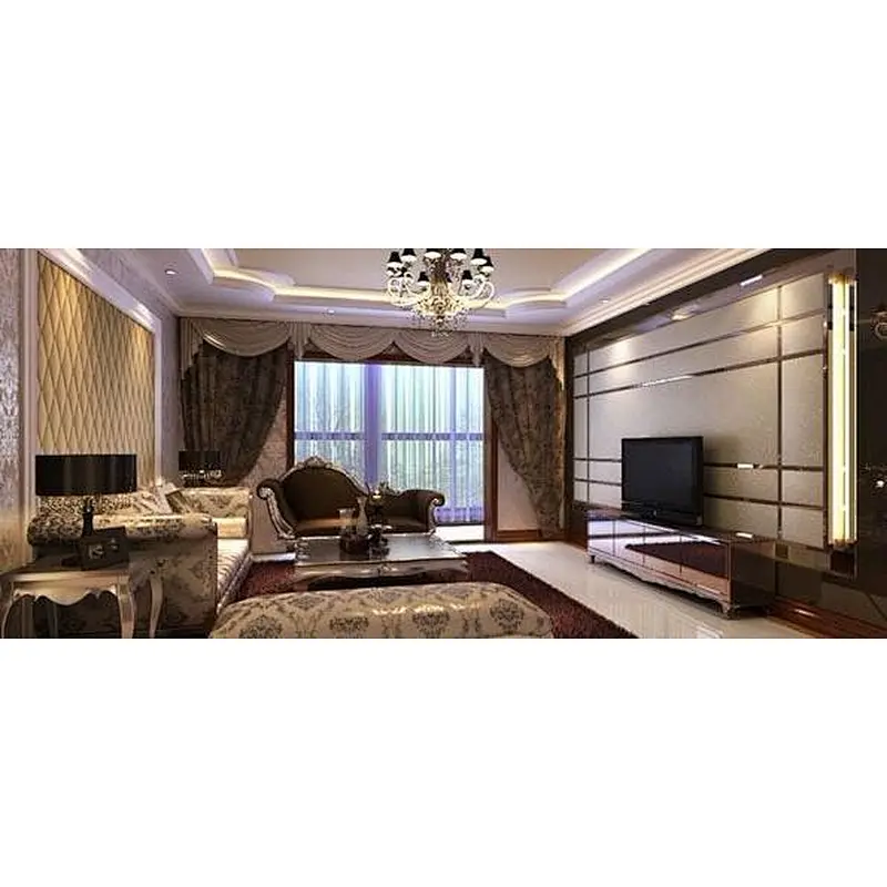 Cheap price color decorative interior 3d leather design wall panels