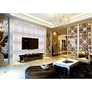 Tv Background waterproof Decorative Art Wall Decor 3D Leather Wall Panels