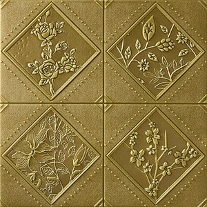 Home decor 3d pe foam wall sticker brick design backed vinyl wallpaper Season flower