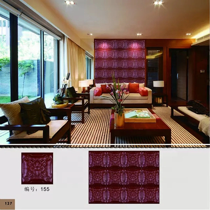 Leather 3D Wandpaneele decoration wall panel decor walls and ceiling decorative produced by leather instead of wall