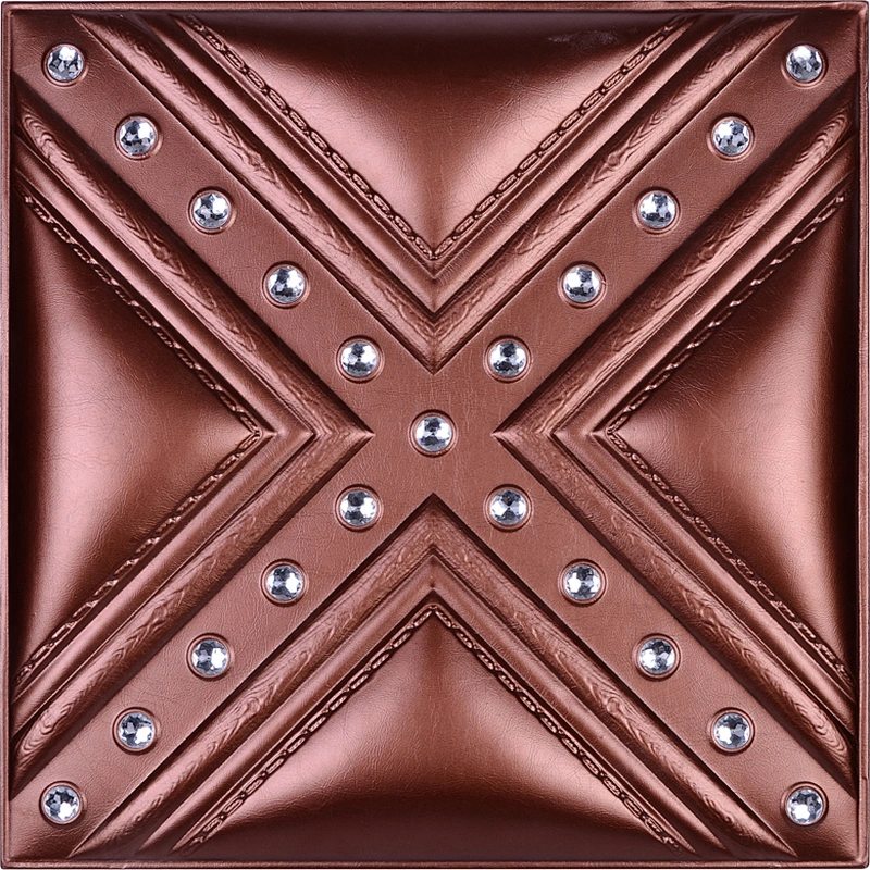 Tv Background waterproof Decorative Art Wall Decor 3D Leather Wall Panels