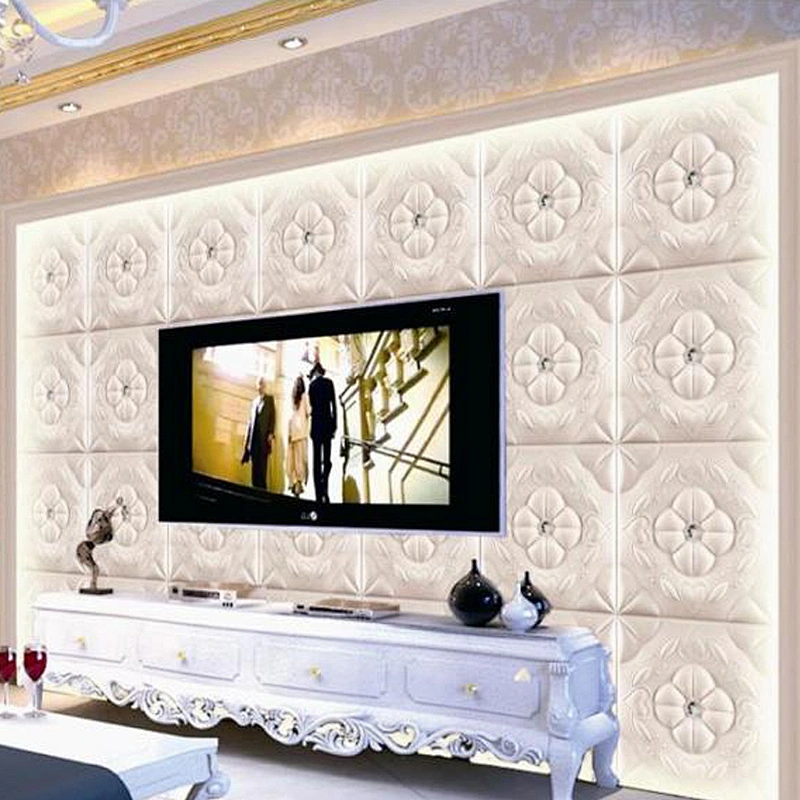 3D PU Leather Board Wall waterproof Wall Interior Decorative Panels
