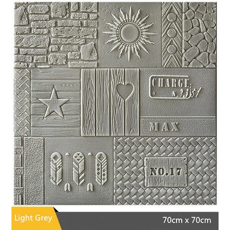 New design on 3D PE foam wall sticker brick for interior decoration