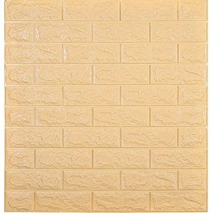 Lower price 3d tile wall sticker brick for house renovation