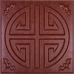 New Design PU Foam Leather Carved 3D Wall Paneling