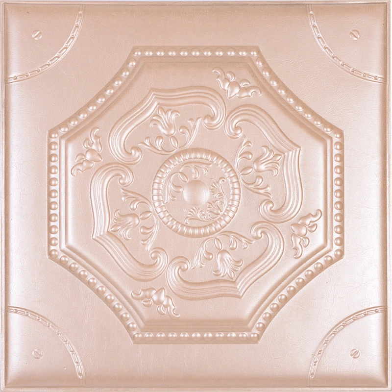 Indoor acoustic decorative hand-made 3d leather wall panel for hotel decor