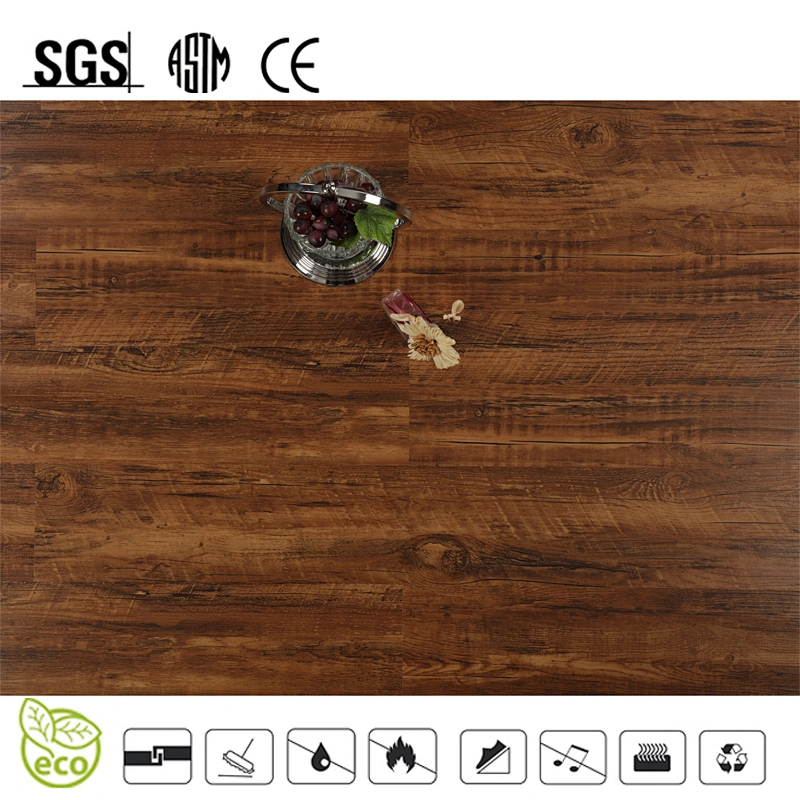 Click System Comfortable PVC Vinyl Flooring with Wood Color