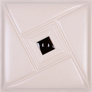 Reliable quality soft luxurious home decoration 3d leather panel for wall diamond
