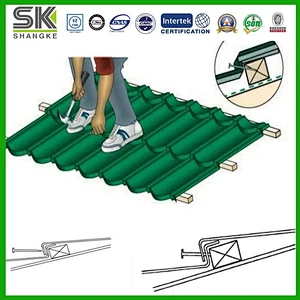Stone Coated Zn-Al Steel Roof Angle Ridge Cap