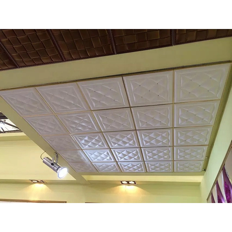 Pu leather 3d background wall decorative panels