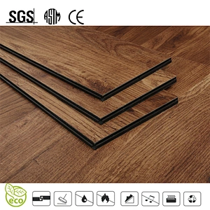 Click System Comfortable PVC Vinyl Flooring with Wood Color