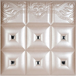 Pu leather 3d background wall decorative panels