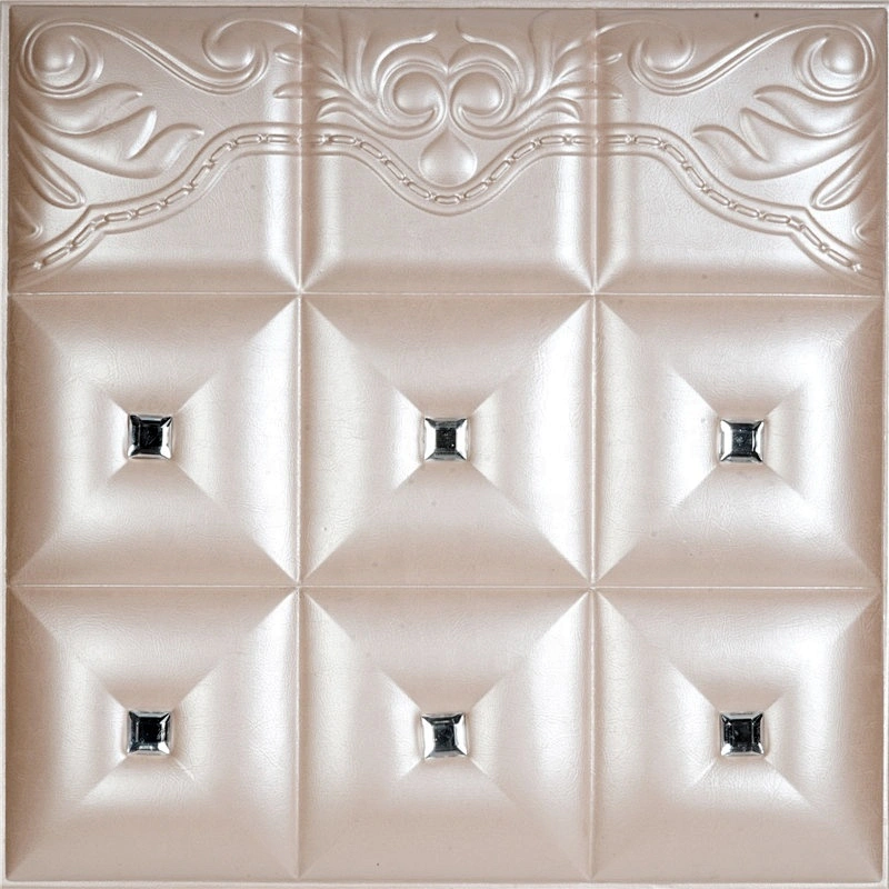 Pu leather 3d background wall decorative panels