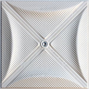 TV Wall Furnishings Emboss PU Artificial Leather 3D Wall Panel