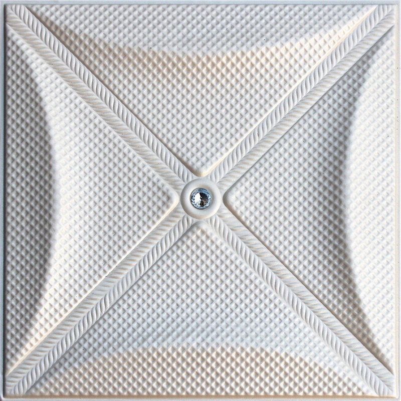TV Wall Furnishings Emboss PU Artificial Leather 3D Wall Panel