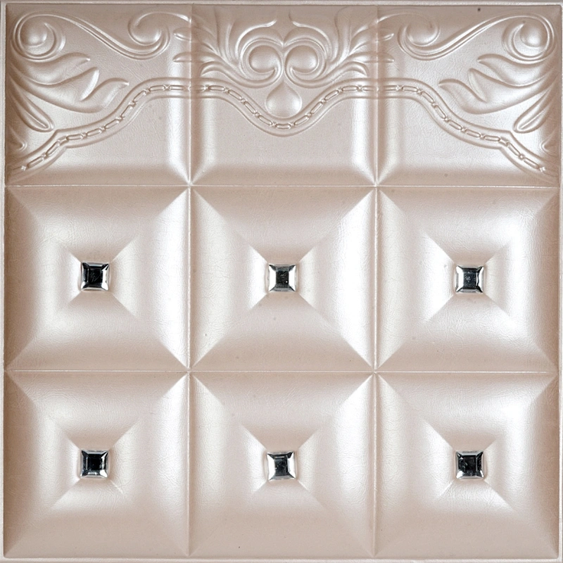 Tv Background waterproof Decorative Art Wall Decor 3D Leather Wall Panels