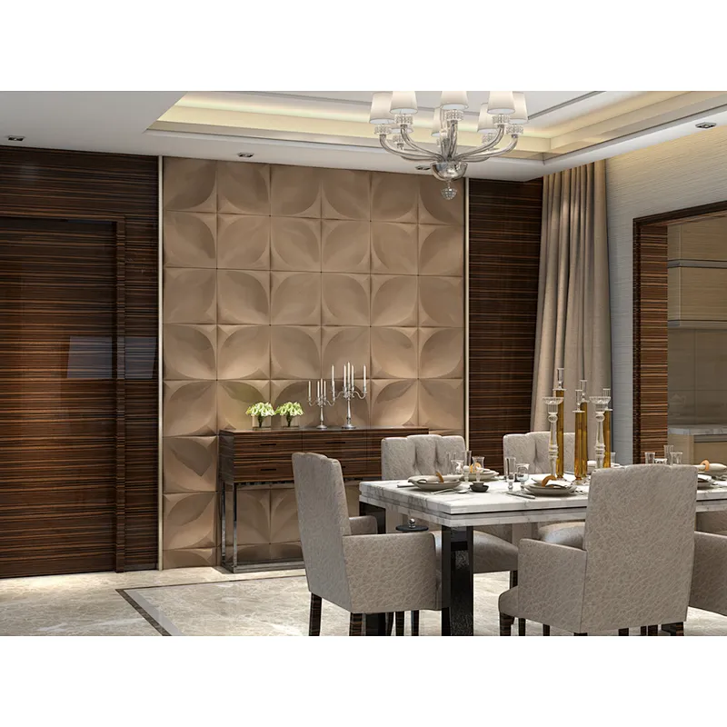 3d Wall Art Decor Acoustic leather Panel design