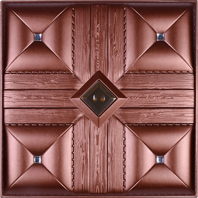 Modern leather carving wall panel