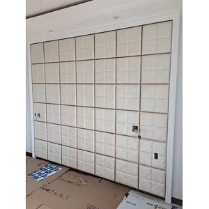 Decorative PU Foam leather cover  wall ceiling panel for home