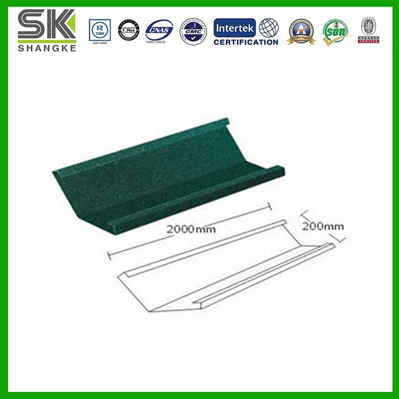 Green Stone Coated Zn-Al Steel Roof Valley Tray