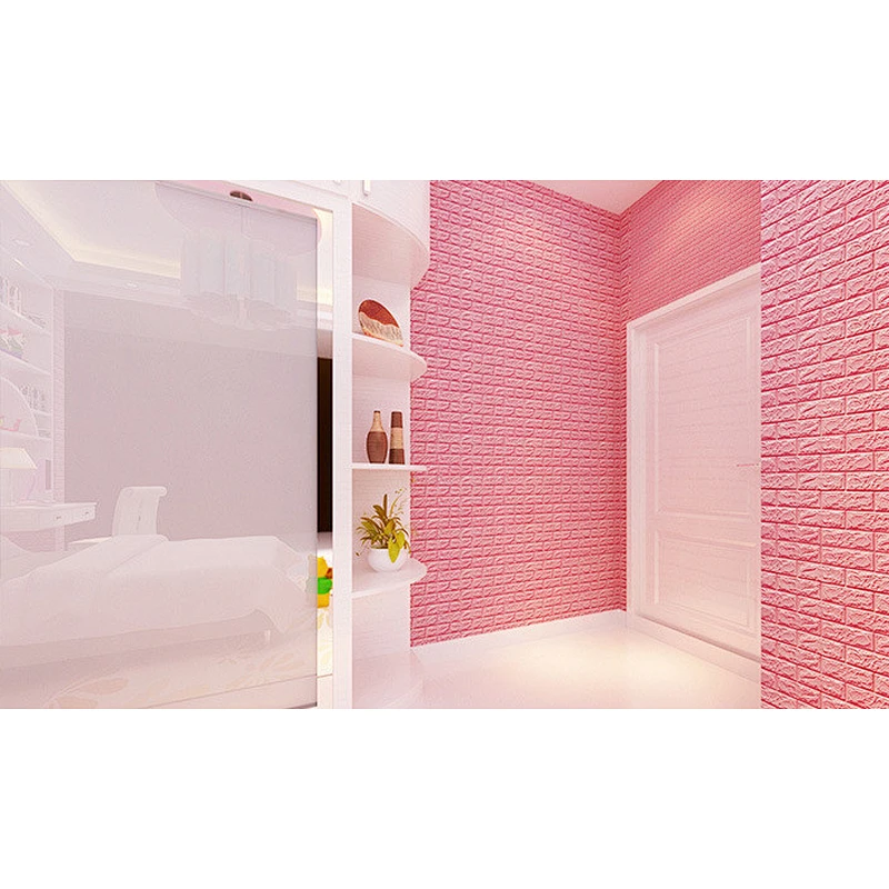 Lower Price Brick Sticker 3d Tiles Wallpaper Self-adhesive Foam Three-dimensional Brick Wallpaper foam