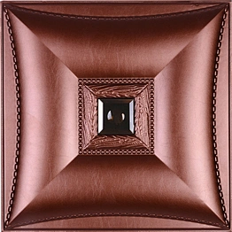 pvc down acoustic ceiling design 3D Leather Tile