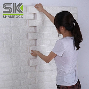 Wall Brick Design PE textured Wallpapers 3D Brick WallPaper Wall Sticker
