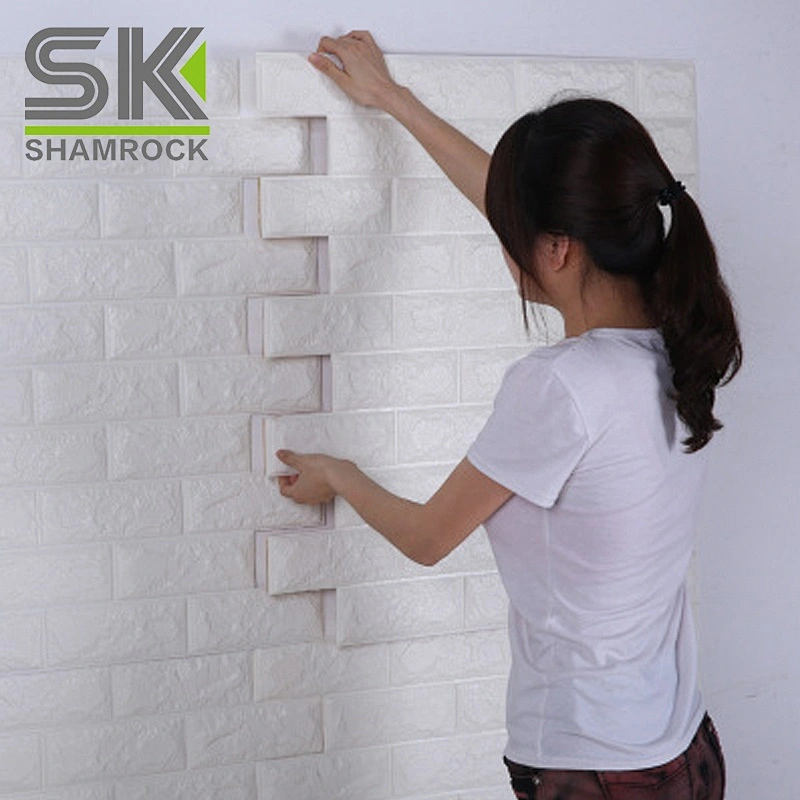 Wall Brick Design PE textured Wallpapers 3D Brick WallPaper Wall Sticker