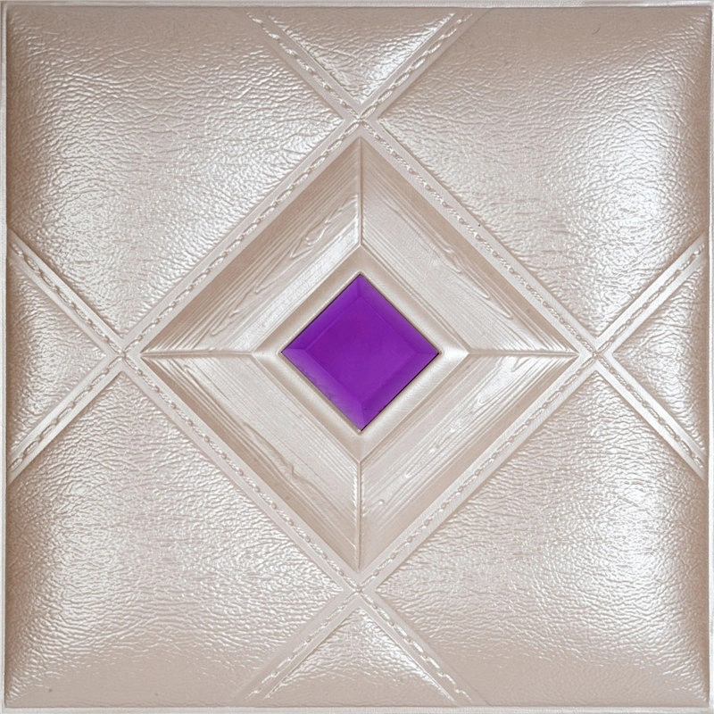 Embossed Faux Leather Acoustic Panel