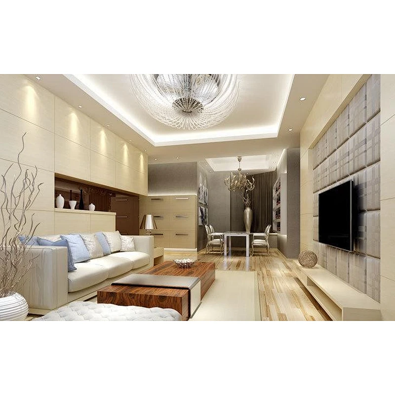 Plant fiber material decorative 3d faux leather wall covering panels