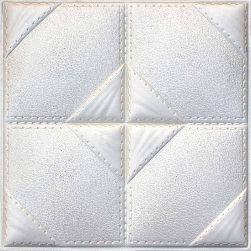 Cheap price color decorative interior 3d leather design wall panels