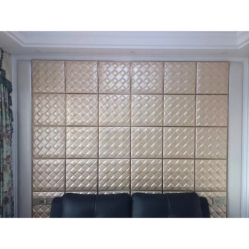 3D Wall Paneling Interior Decoration Materials Leather Wall Panels